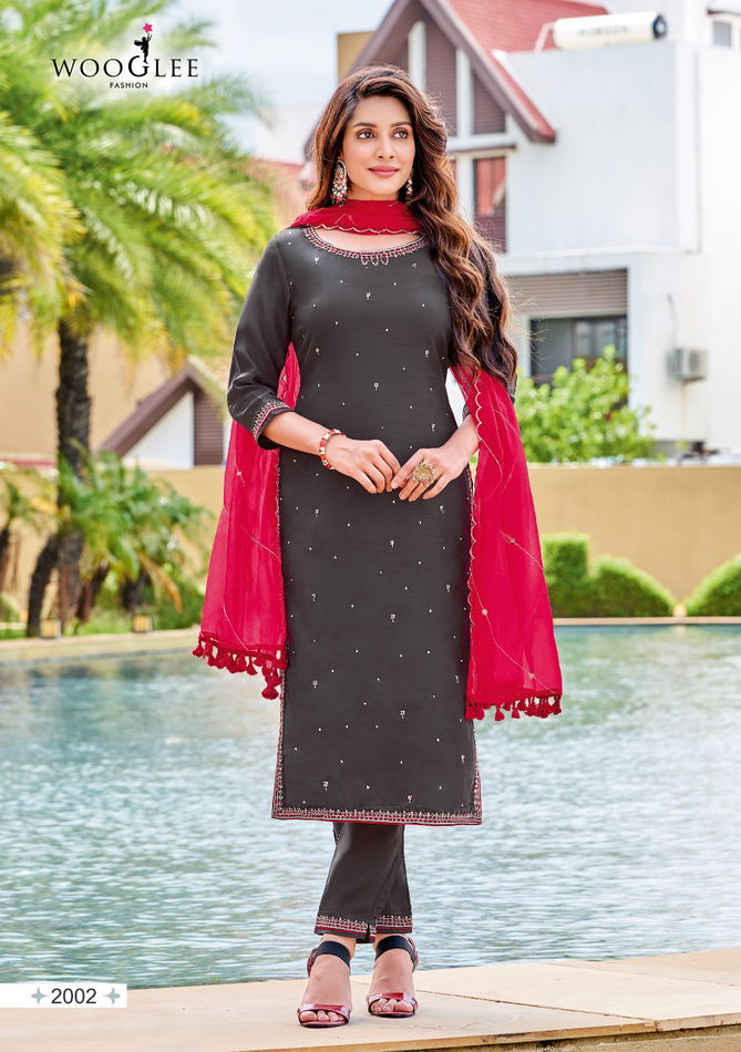 Wooglee Nikhar Ethnic Wear Wholesale Readymade Designer Salwar Suits Catalog